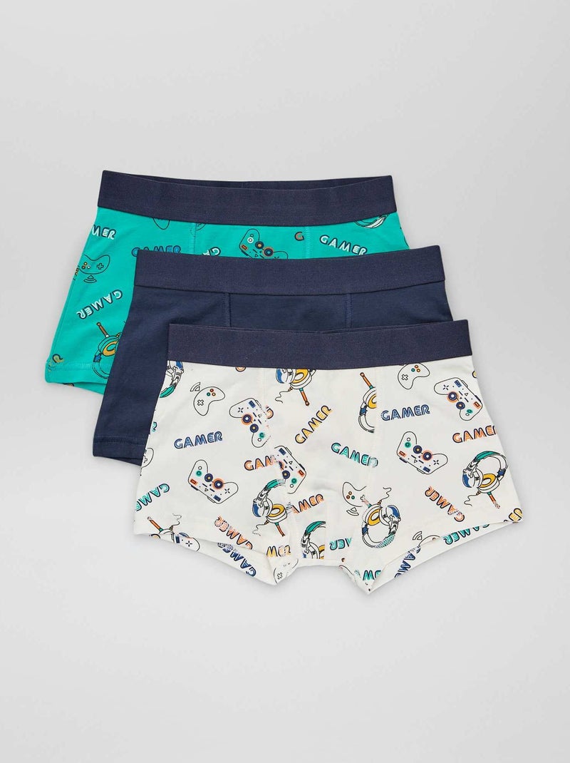 3 boxershorts GROEN - Kiabi