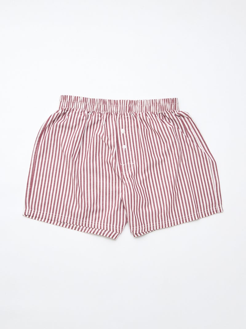 3 boxershorts Rood - Kiabi