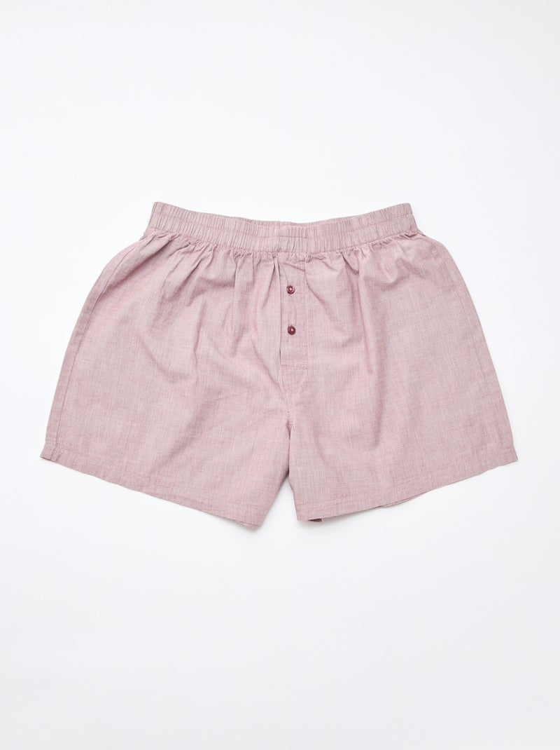 3 boxershorts Rood - Kiabi