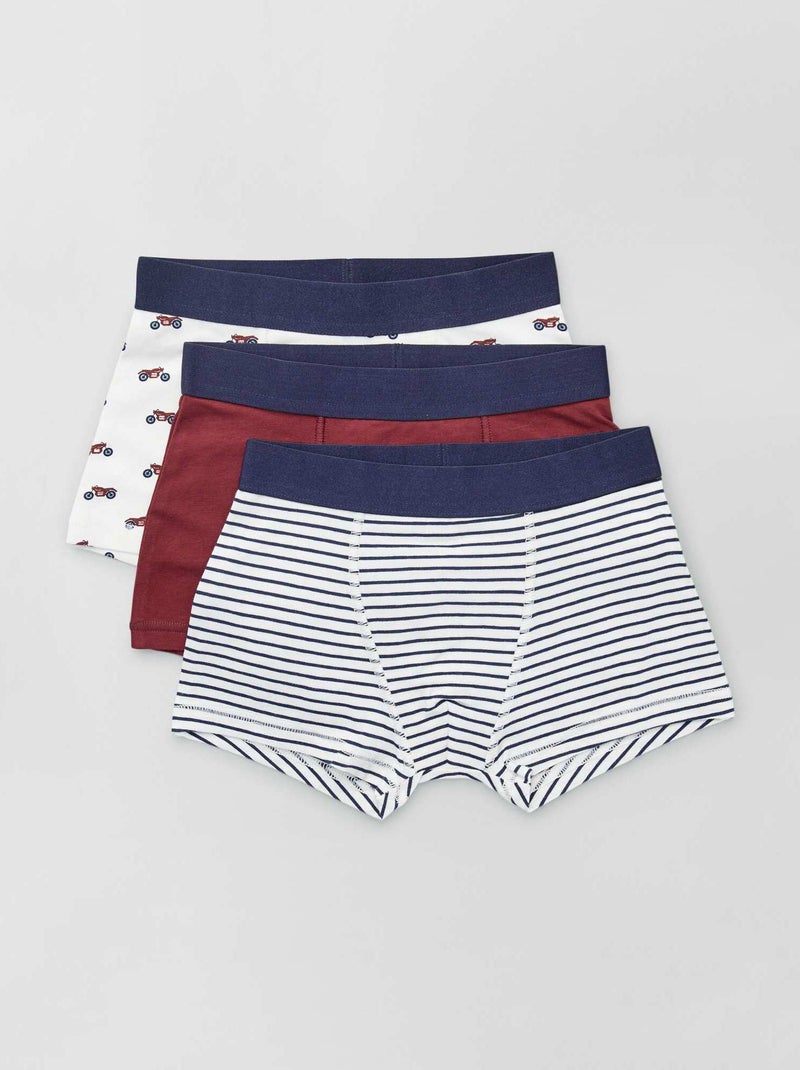 3 boxershorts WIT - Kiabi
