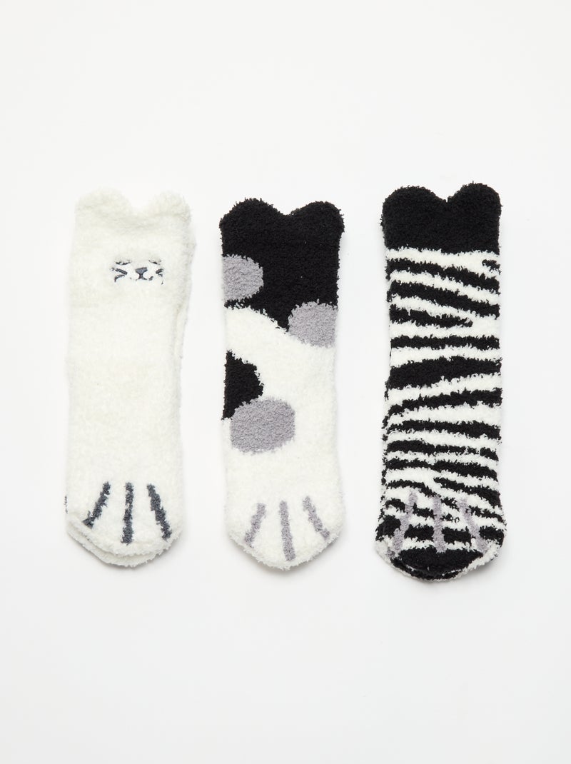 3 Chaussettes polaires Noir - Kiabi