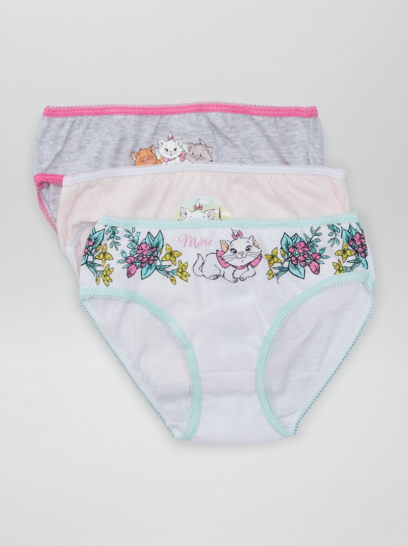 3 culottes 'Marie' de 'Disney' Rose - Kiabi