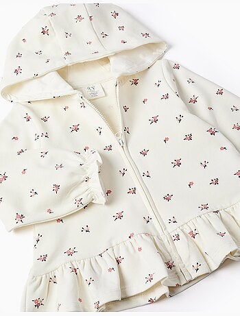 3-delige katoenen set met bloemenprint