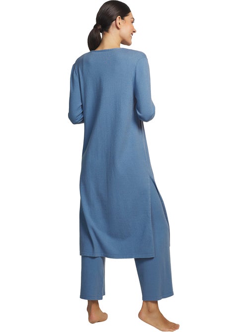 3-delige loungewear en pyjama voor binnen broek top jasje tricot - Kiabi 3-delige loungewear en pyjama voor binnen broek top jasje tricot - Kiabi