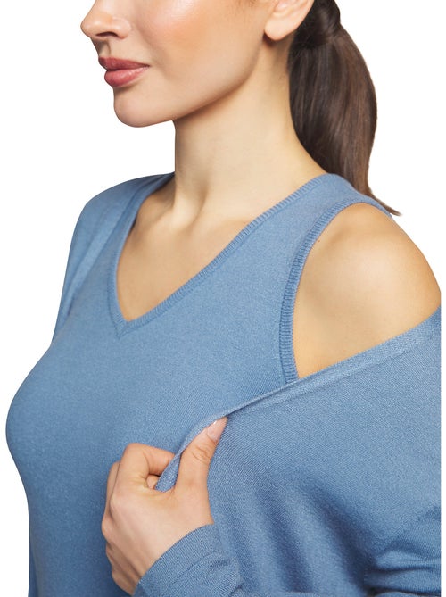 3-delige loungewear en pyjama voor binnen broek top jasje tricot - Kiabi 3-delige loungewear en pyjama voor binnen broek top jasje tricot - Kiabi