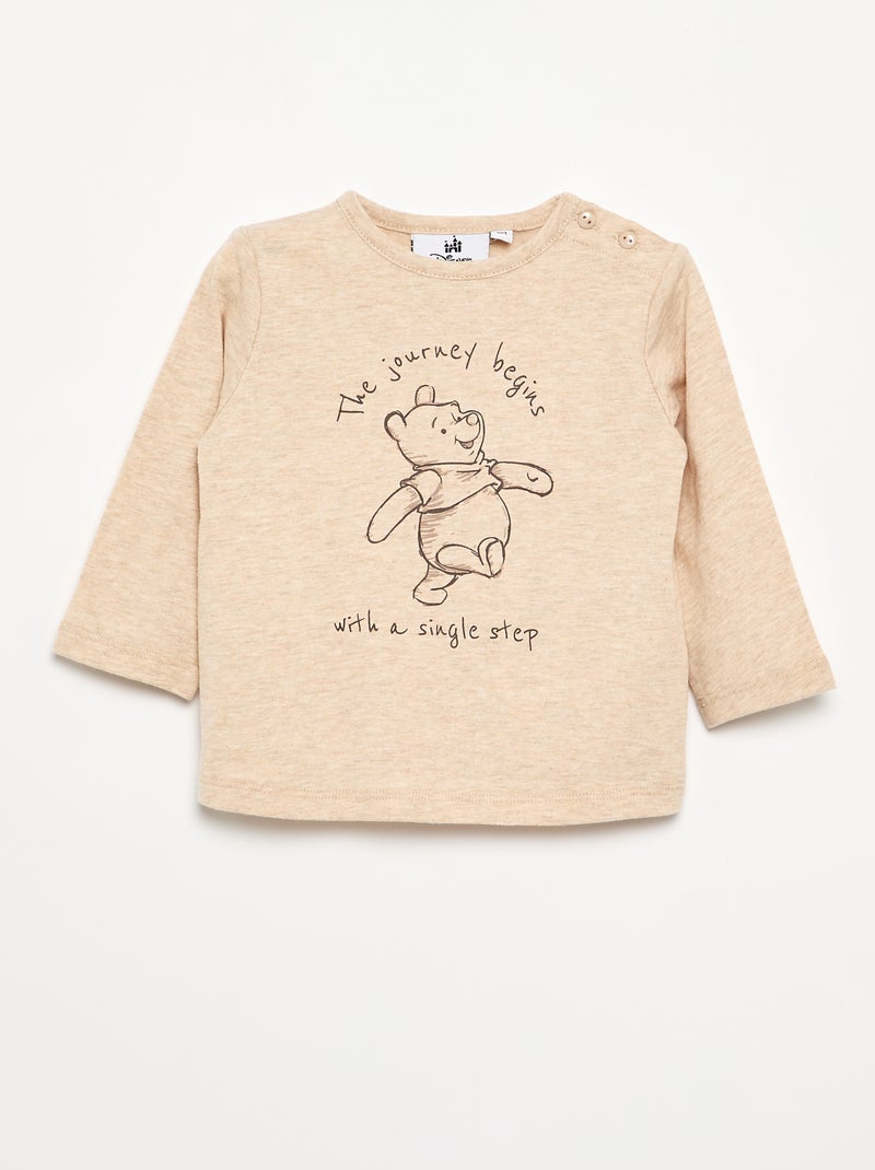3-delige set met sweatshirt, T-shirt en broek 'Winnie' 'Disney' Biege - Kiabi