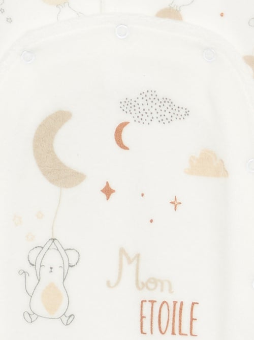 3-delige set 'Petit Béguin' - Romper + pyjama + knuffeldoekje - Kiabi