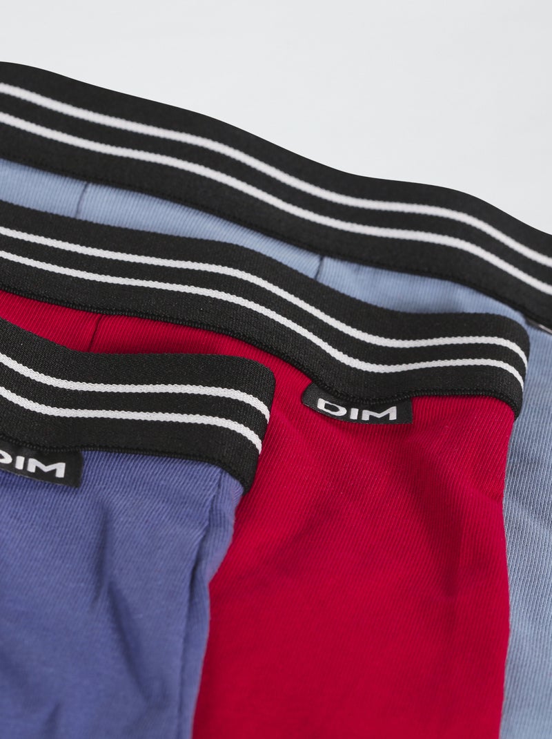 3 'DIM'-boxershorts Rood - Kiabi
