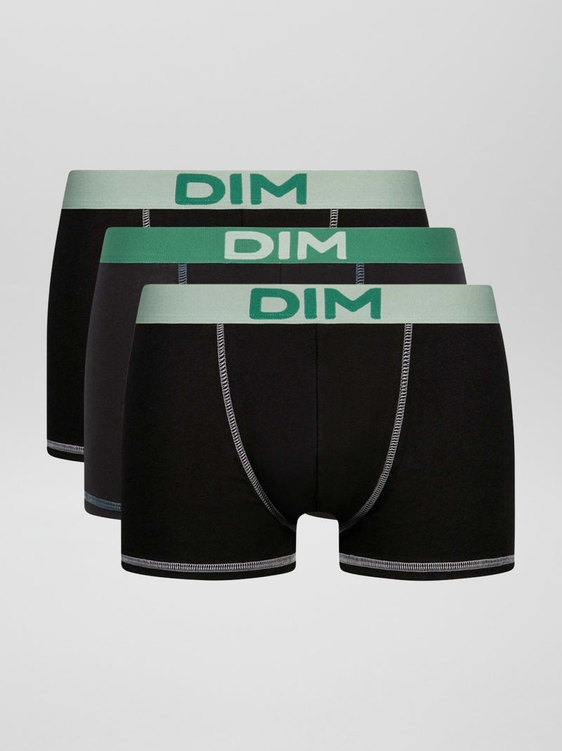 3 DIM-boxershorts ZWART - Kiabi