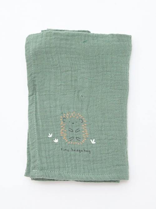 3 hydrofiele doeken van zachte, luchtige katoen - Kiabi