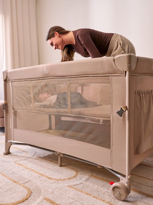 3-in-1 co-sleeper LIONELO Ellen – Reisbedje – Babybox – Matras met hoge dichtheid – Wieltjes - Kiabi 3-in-1 co-sleeper LIONELO Ellen – Reisbedje – Babybox – Matras met hoge dichtheid – Wieltjes - Kiabi