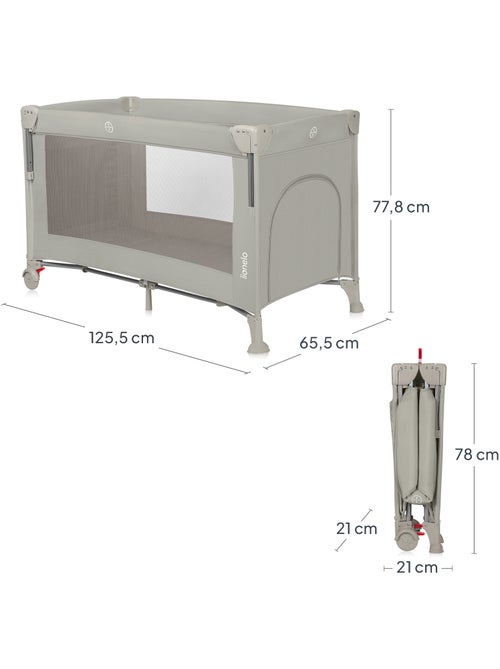 3-in-1 co-sleeper LIONELO Ellen – Reisbedje – Babybox – Matras met hoge dichtheid – Wieltjes - Kiabi 3-in-1 co-sleeper LIONELO Ellen – Reisbedje – Babybox – Matras met hoge dichtheid – Wieltjes - Kiabi