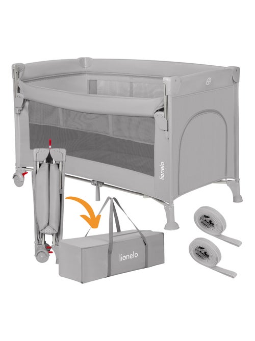 3-in-1 co-sleeper LIONELO Ellen – Reisbedje – Babybox – Matras met hoge dichtheid – Wieltjes - Kiabi 3-in-1 co-sleeper LIONELO Ellen – Reisbedje – Babybox – Matras met hoge dichtheid – Wieltjes - Kiabi