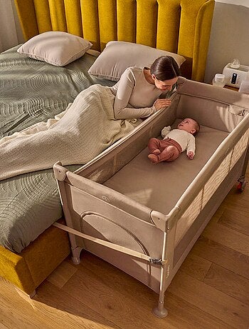 3-in-1 co-sleeper LIONELO Ellen – Reisbedje – Babybox – Matras met hoge dichtheid – Wieltjes