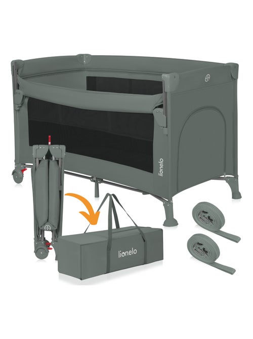 3-in-1 co-sleeper LIONELO Ellen – Reisbedje – Babybox – Matras met hoge dichtheid – Wieltjes - Kiabi 3-in-1 co-sleeper LIONELO Ellen – Reisbedje – Babybox – Matras met hoge dichtheid – Wieltjes - Kiabi
