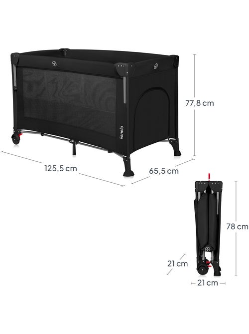 3-in-1 co-sleeper LIONELO Ellen – Reisbedje – Babybox – Matras met hoge dichtheid – Wieltjes - Kiabi 3-in-1 co-sleeper LIONELO Ellen – Reisbedje – Babybox – Matras met hoge dichtheid – Wieltjes - Kiabi