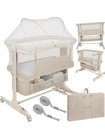 3-in-1 co-sleepingbed LIONELO Jodie - Wieg - In hoogte en hellingshoek verstelbaar