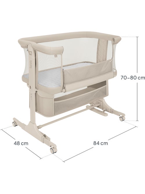 3-in-1 co-sleepingbed LIONELO Jodie - Wieg - In hoogte en hellingshoek verstelbaar - Kiabi 3-in-1 co-sleepingbed LIONELO Jodie - Wieg - In hoogte en hellingshoek verstelbaar - Kiabi