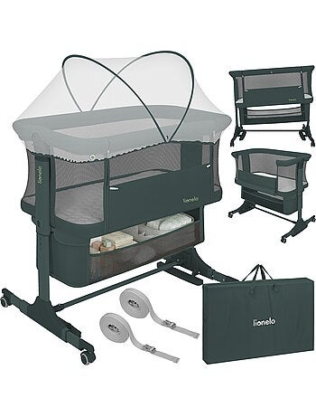 3-in-1 co-sleepingbed LIONELO Jodie - Wieg - In hoogte en hellingshoek verstelbaar