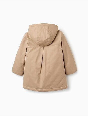 3-in-1 gewatteerde parka met capuchon