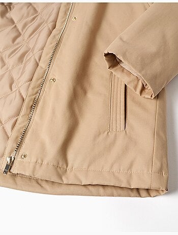 3-in-1 gewatteerde parka met capuchon