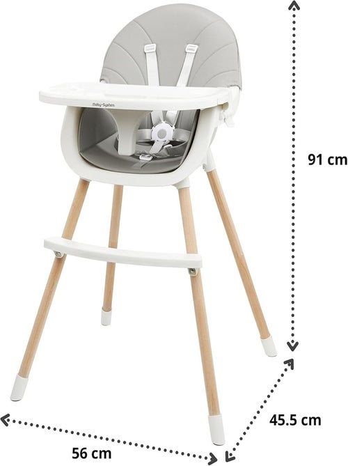 3-in-1 kinderstoel amelia – evolutief, comfortabel en gemaakt van beukenhout - Kiabi 3-in-1 kinderstoel amelia – evolutief, comfortabel en gemaakt van beukenhout - Kiabi