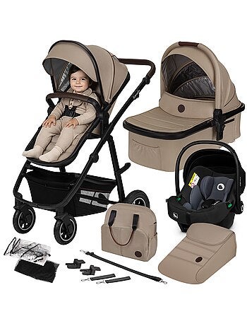 3-in-1 Kinderwagen LIONELO Amber - 0-22 kg - Set kinderwagen, reiswieg, autostoeltje en accessoires