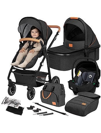 3-in-1 Kinderwagen LIONELO Amber - 0-22 kg - Set kinderwagen, reiswieg, autostoeltje en accessoires