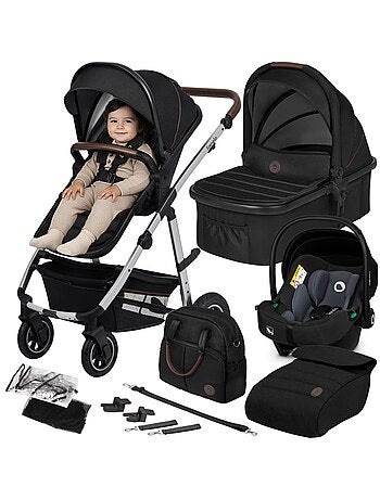 3-in-1 Kinderwagen LIONELO Amber - 0-22 kg - Set kinderwagen, reiswieg, autostoeltje en accessoires