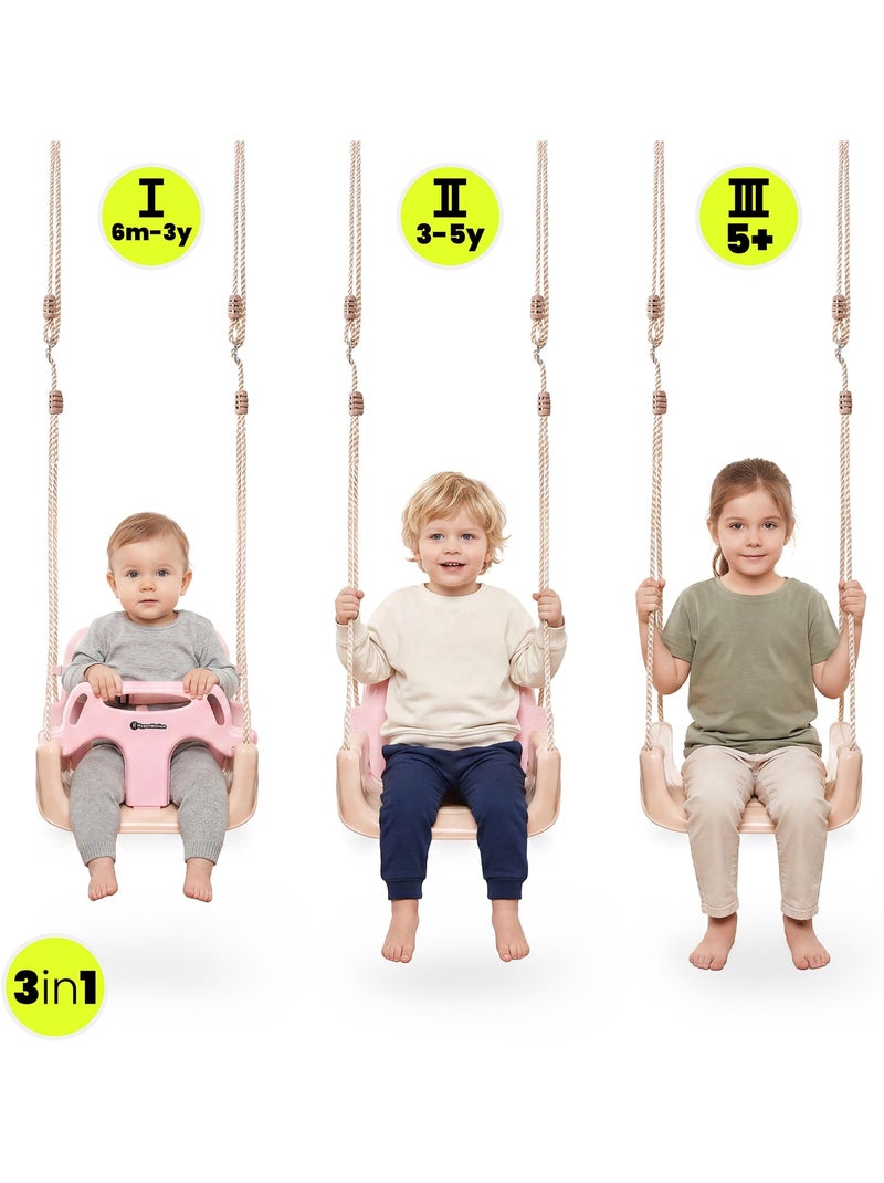 3-in-1 meegroeischommel hypermotion voor kinderen vanaf 6 maanden Roze - Kiabi