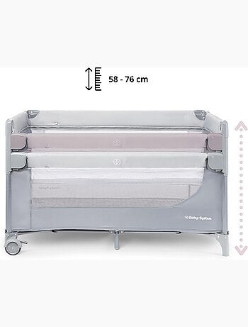3-in-1 reisbedje closely met commode, matras en draagtas