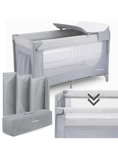3-in-1 reisbedje closely met commode, matras en draagtas - Kiabi 3-in-1 reisbedje closely met commode, matras en draagtas - Kiabi