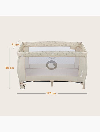 3-in-1 reisbedje LIONELO Sven Plus – Babybox – 0-36 maanden – Verschoontafel – Klamboe