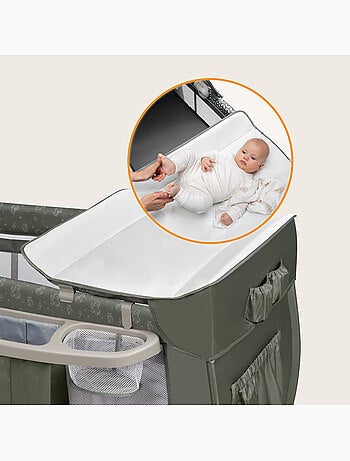3-in-1 reisbedje LIONELO Sven Plus – Babybox – 0-36 maanden – Verschoontafel – Klamboe