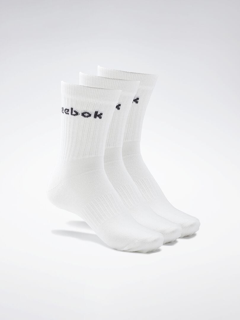 3 paar hoge 'Reebok'-sokken wit - Kiabi
