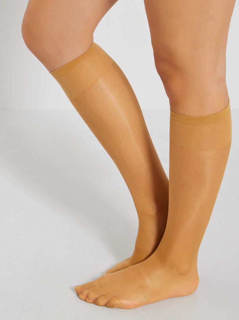 3 paar pantykousjes BRUIN - Kiabi