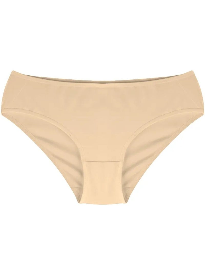 3-pack lage tailleslips van katoenjersey penti Klei-beige - Kiabi