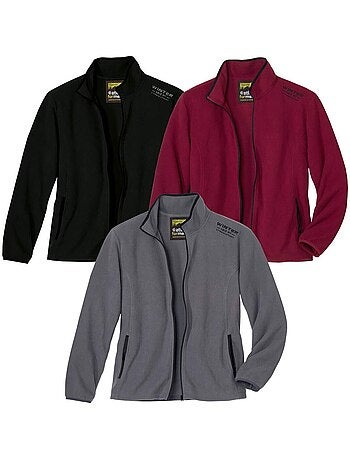 3-pack microfleece vesten - atlas for men