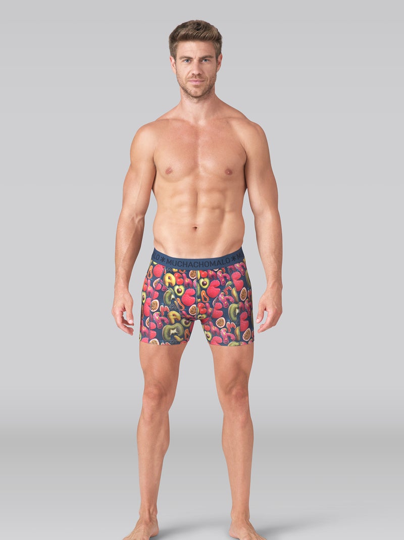 3 pack Muchachomalo boxershorts Blauw Zwart Blauw - Kiabi