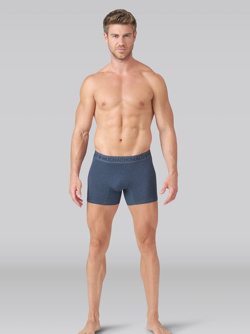 3 pack Muchachomalo boxershorts Blauw Zwart - Kiabi