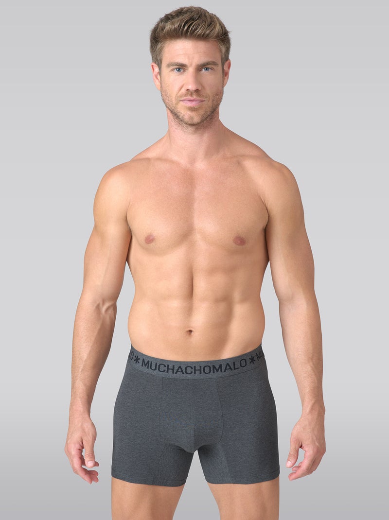 3 pack Muchachomalo boxershorts Zwart Grijs - Kiabi