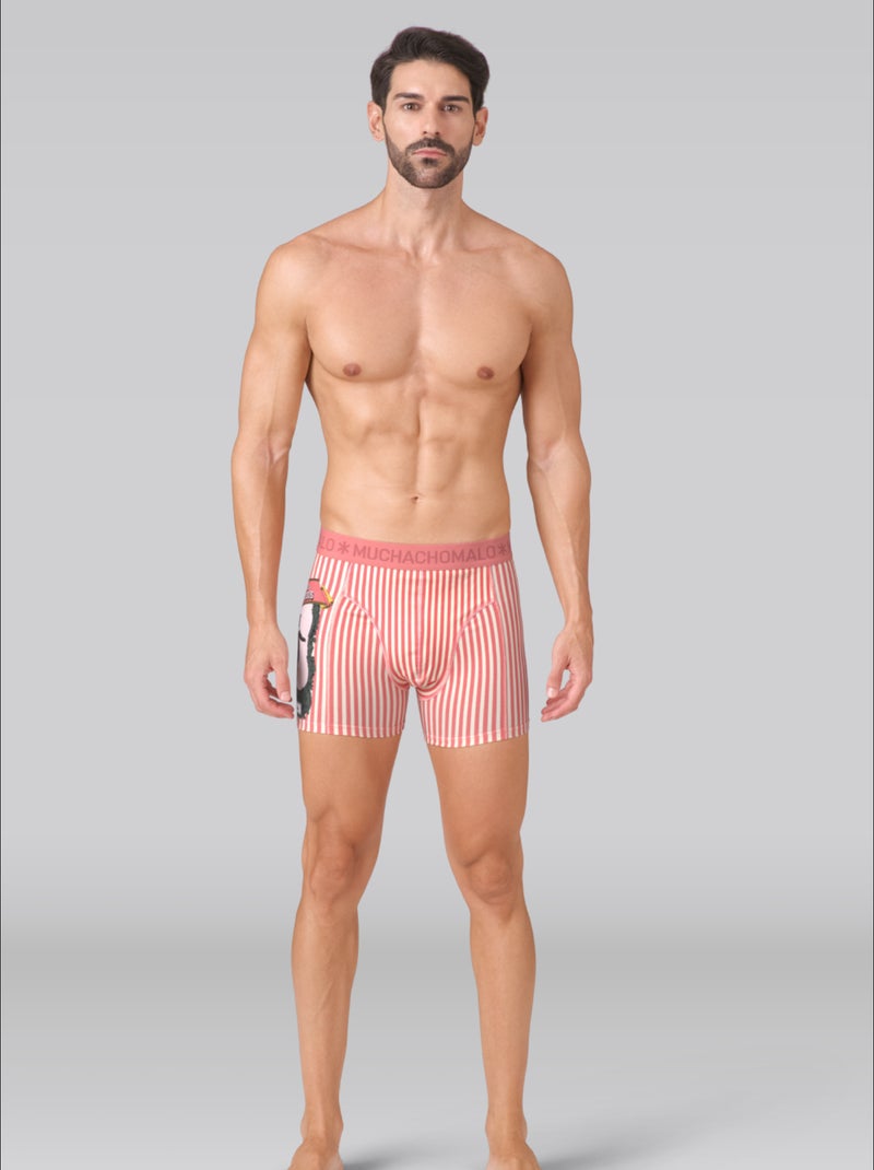 3 pack Muchachomalo boxershorts Zwart Groen Zwart - Kiabi