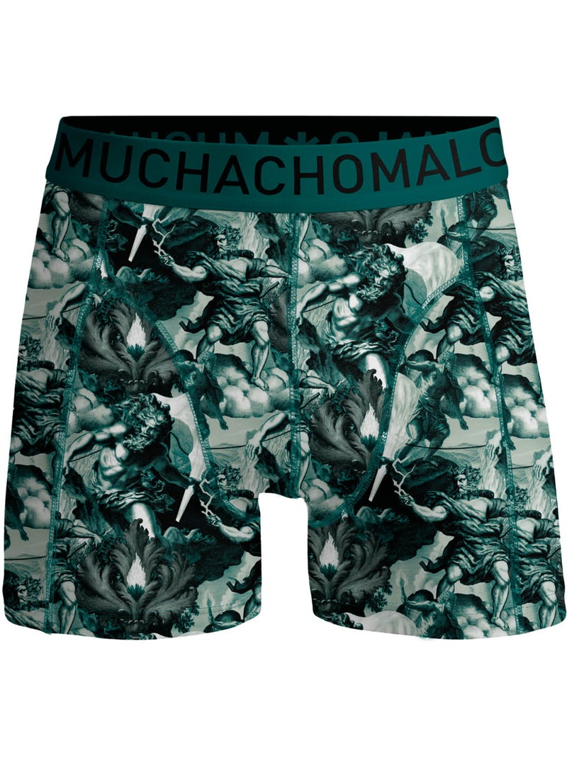 3 pack muchachomalo boxershorts Zwart Groen Zwart - Kiabi