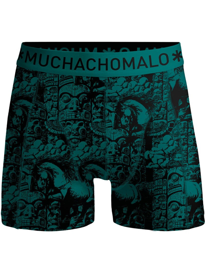 3 pack Muchachomalo boxershorts Zwart Groen Zwart - Kiabi