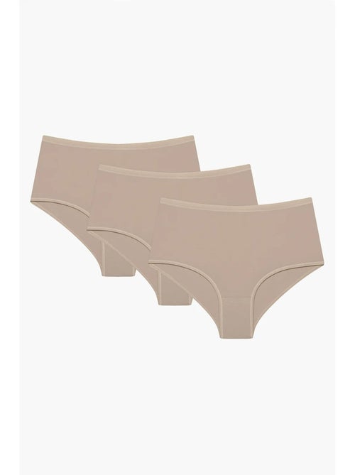 3-pack slip met hoge taille penti - Kiabi