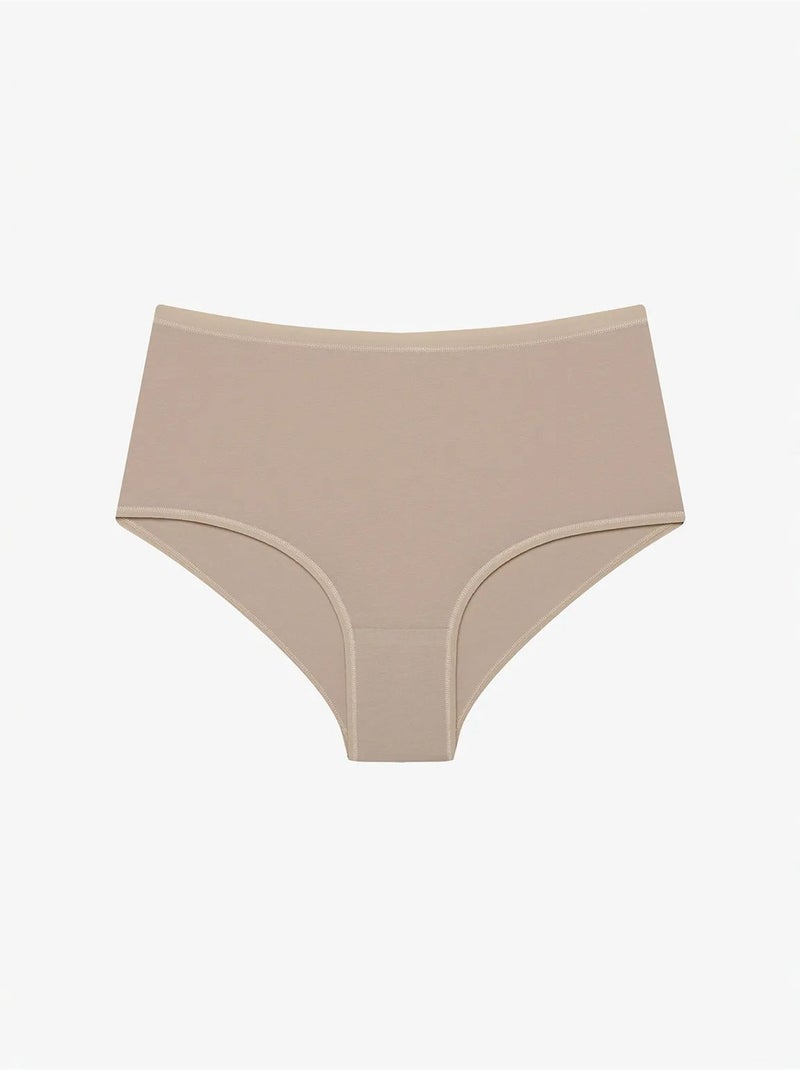 3-pack slip met hoge taille penti Klei-beige - Kiabi