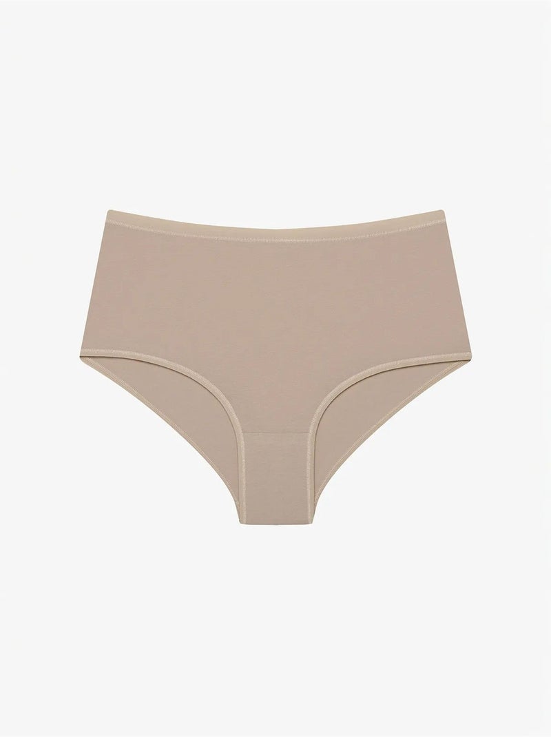 3-pack slip met hoge taille penti Klei-beige - Kiabi