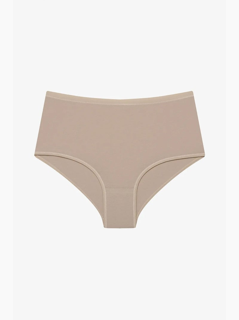 3-pack slip met hoge taille penti Klei-beige - Kiabi
