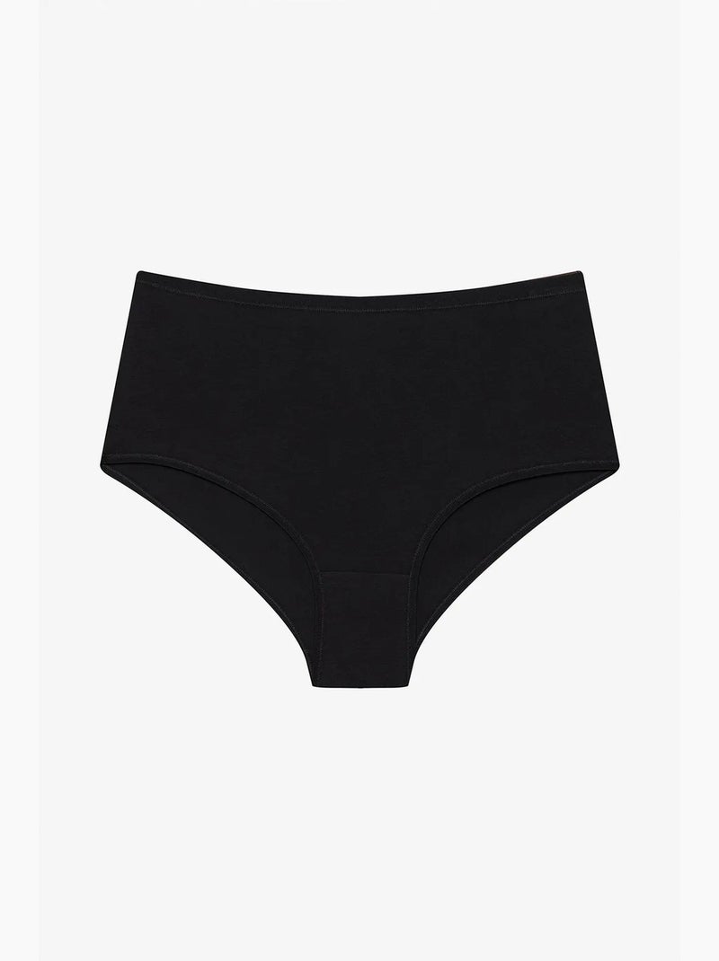 3-pack slip met hoge taille penti Zwart - Kiabi