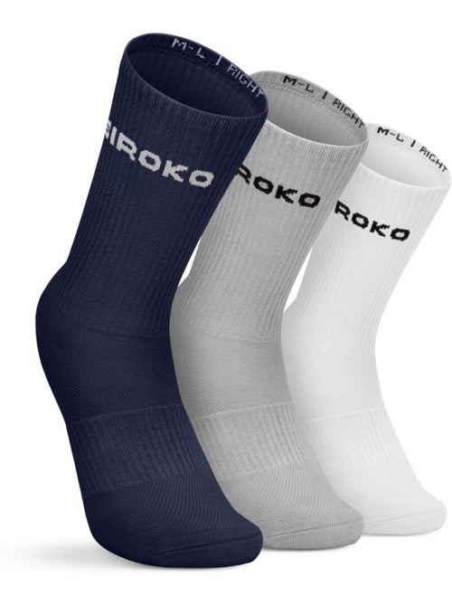 3-pack van biologische katoenen golfcrew-sokken - Kiabi